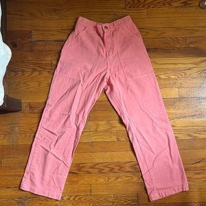 pink big bud press work pants